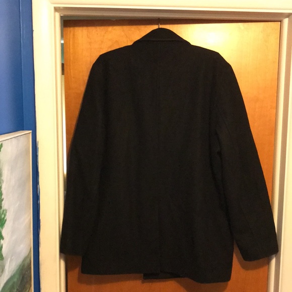 Men's Calvin Klein Black polyester/Wool blend jacket.Large - Picture 5 of 8